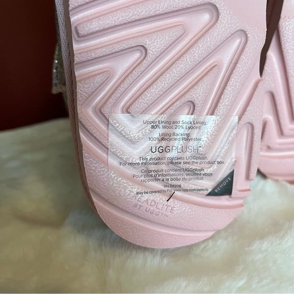 UGG silver and pastel rainbow sparkle boots, girl’s size 6, sparkly, winter - Picture 7 of 10